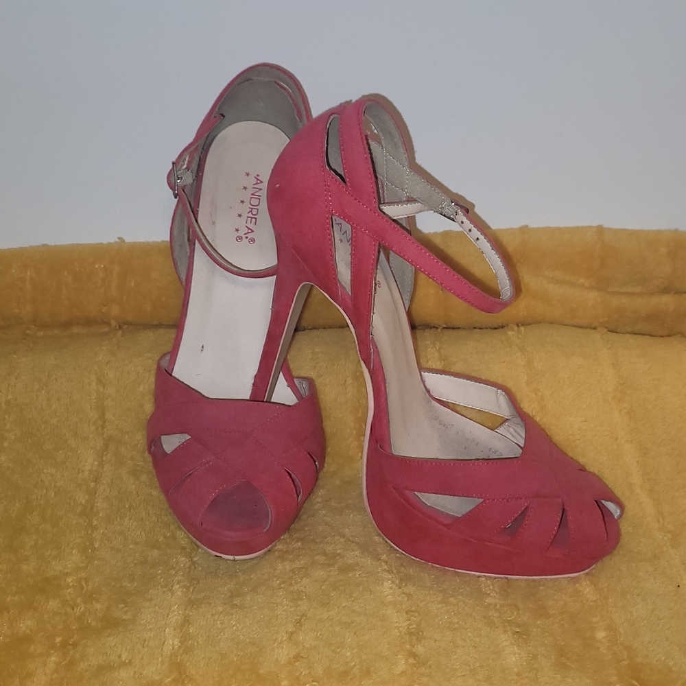 ANDREA FENZI Women's Pink Heels